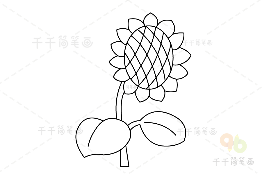 花朵涂色模板大全 涂上颜色超漂亮