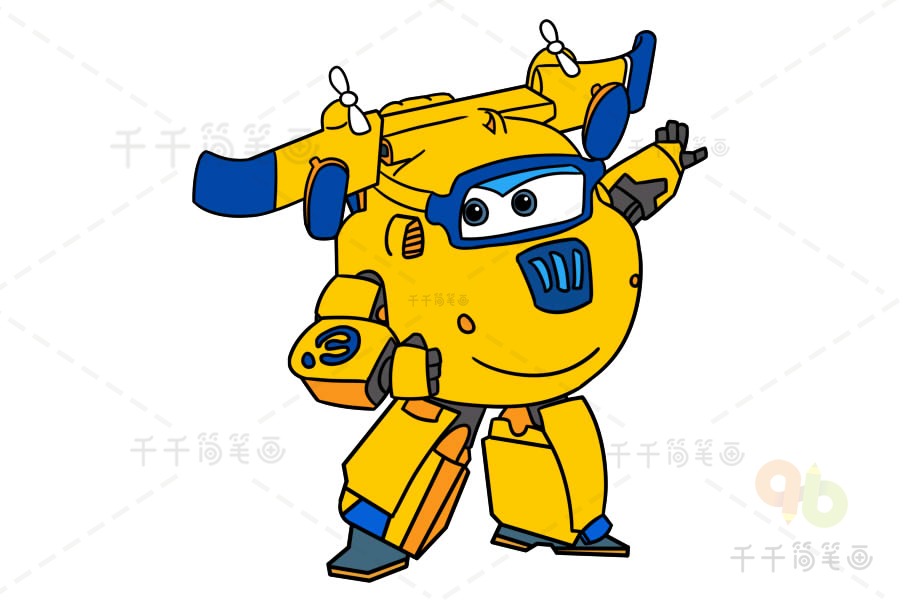 超级飞侠 多多简笔画 儿童绘画_卡通动漫