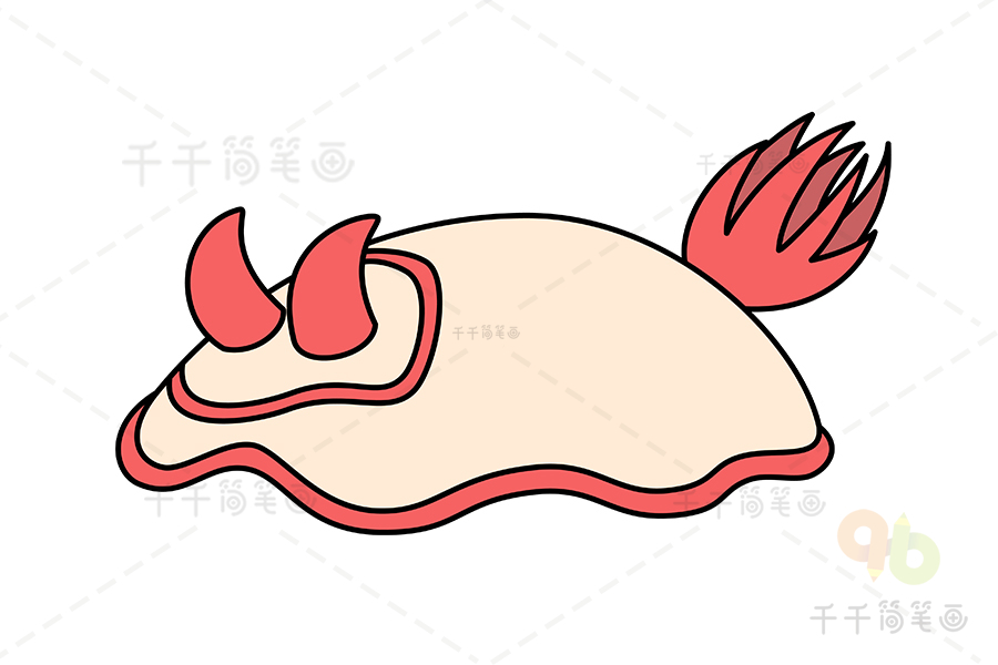 海兔简笔画_海洋动物