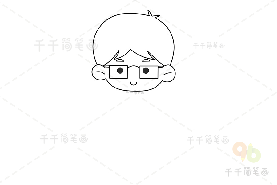 舅舅怎么画最简单帅气图片