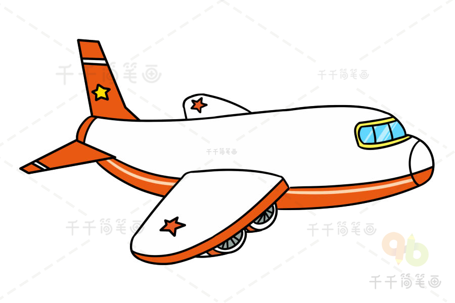 飛機簡筆畫 簡單輕鬆學會_飛機