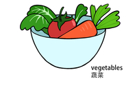 画一碗蔬菜简笔画图片