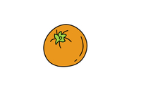橘子简笔画图片 画法图片