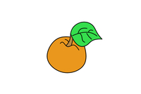 橘子简笔画教程