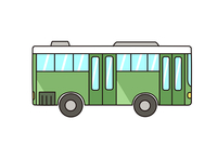 公交车简笔画简单公交车简笔画,公交车是为专门解决城市和城郊运输而