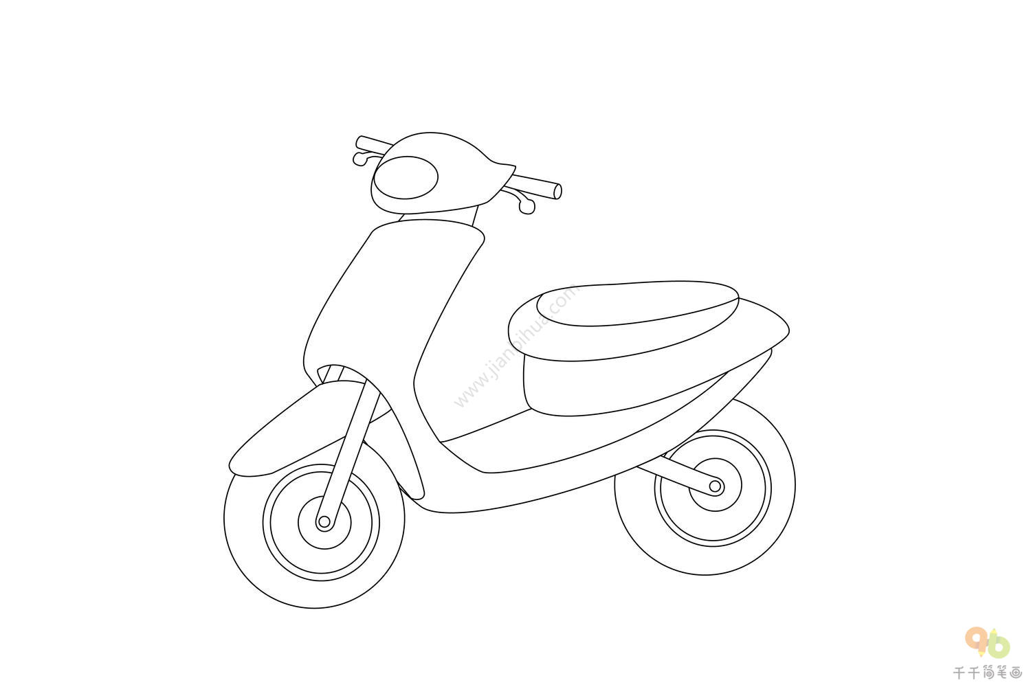 年度最简单的马克笔画摩托车技法出炉！ - 极典美育