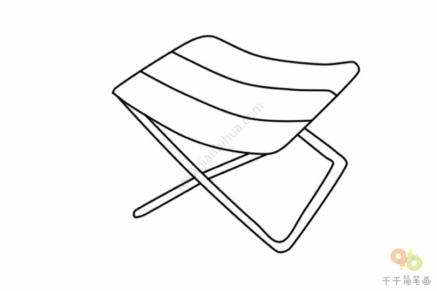 小板凳简单画法图片