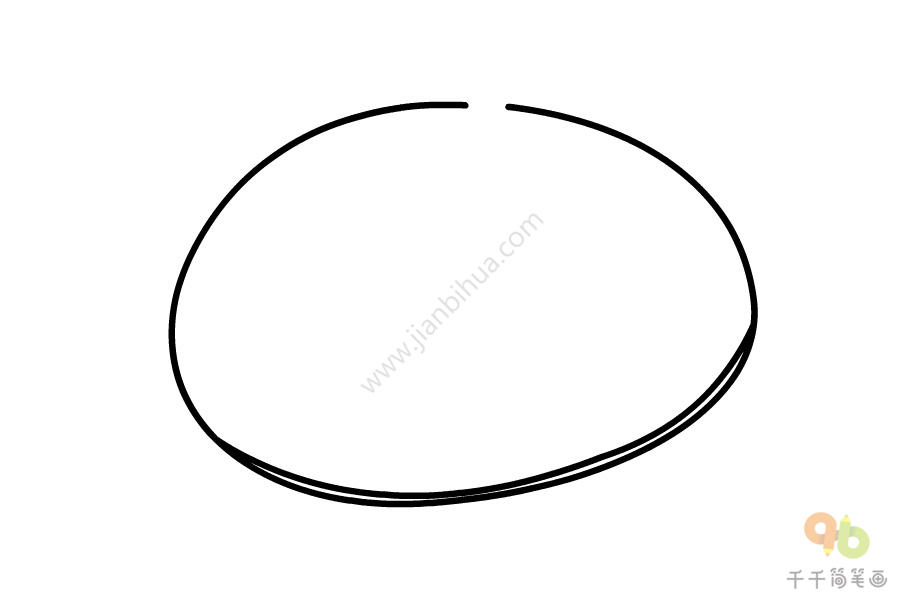 鸡蛋牛肉卷简笔画步骤图_菜品简笔画