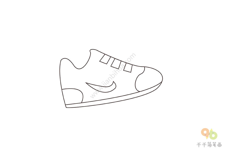 鞋子的简单画法男孩图片