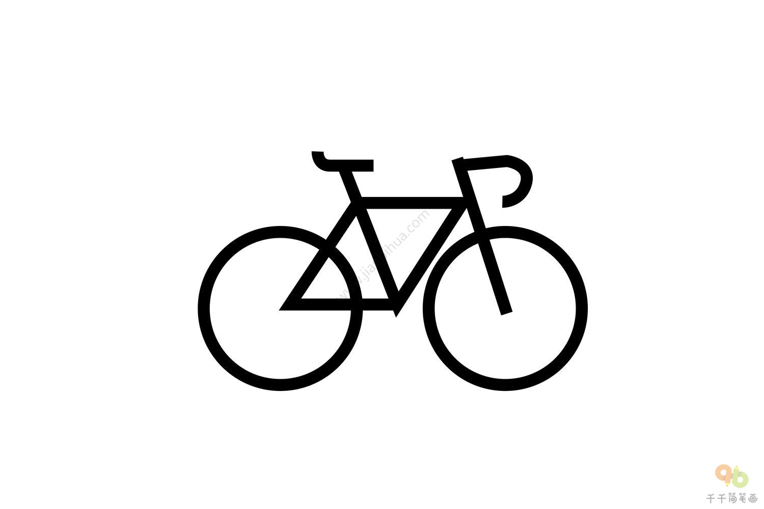 自行车运动简笔画设计图__图片素材_其他_设计图库_昵图网nipic.com