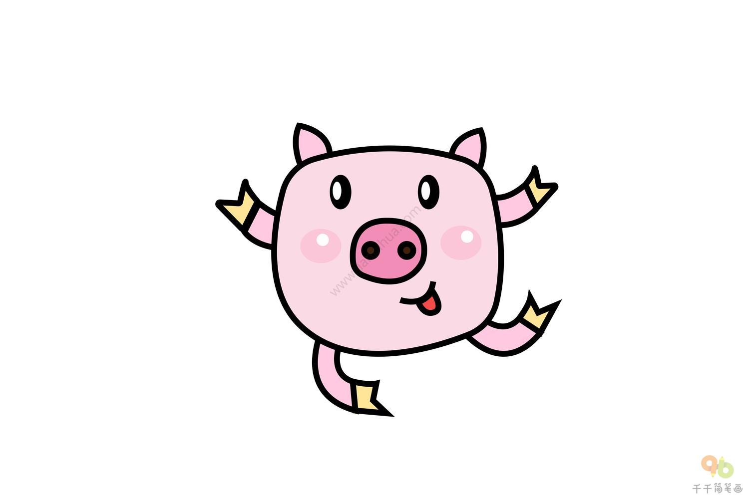 猪奔跑的图片-图库-五毛网