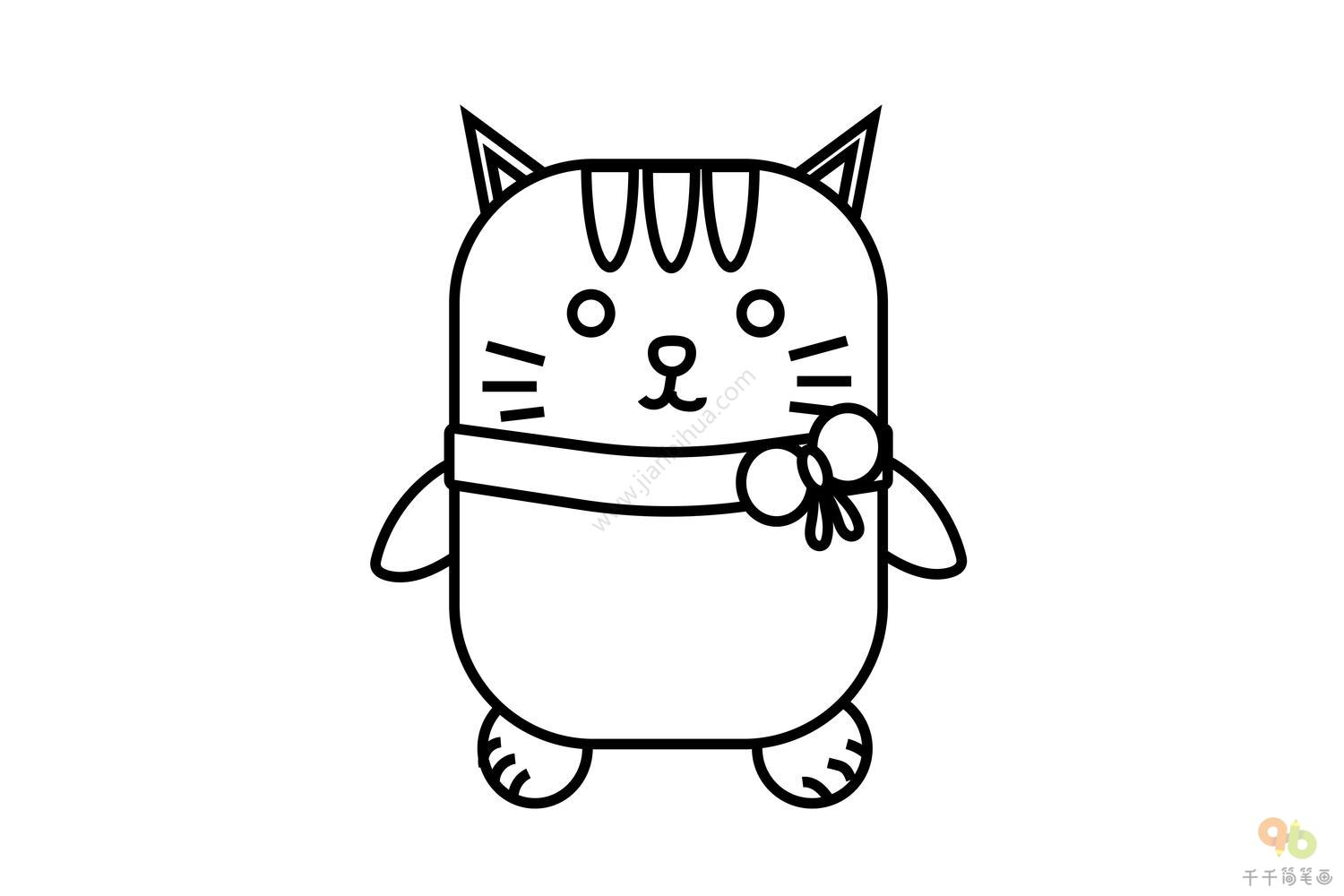 教你画小猫的画法图解教程 简单简笔画图片（儿童美术绘画教程） - 有点网 - 好手艺