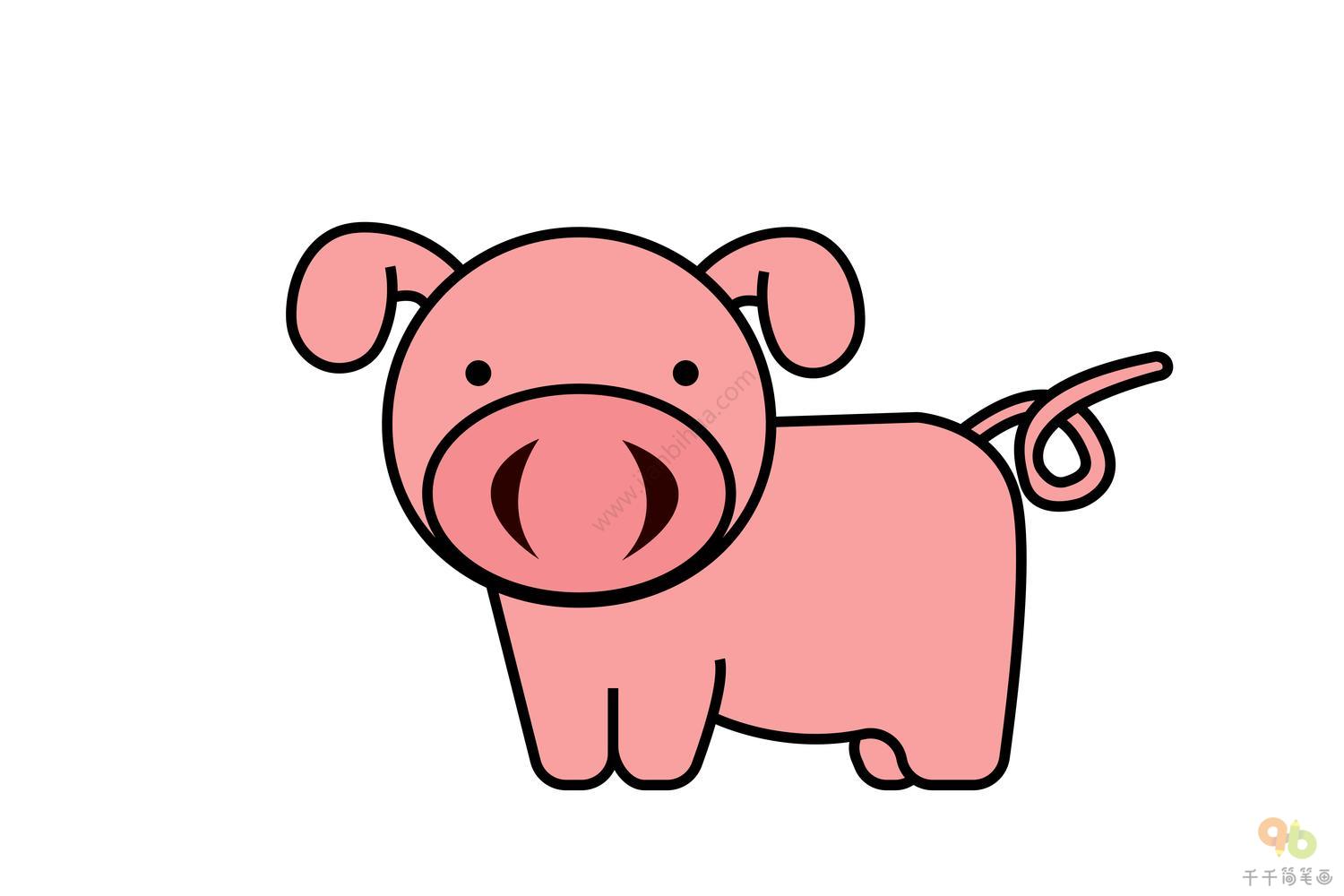 绘画猪简单图片 猪绘画图片 - 电影天堂