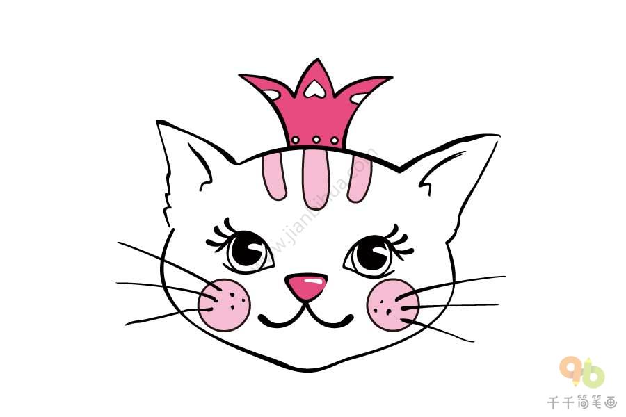 学画可爱的小猫咪公主图片
