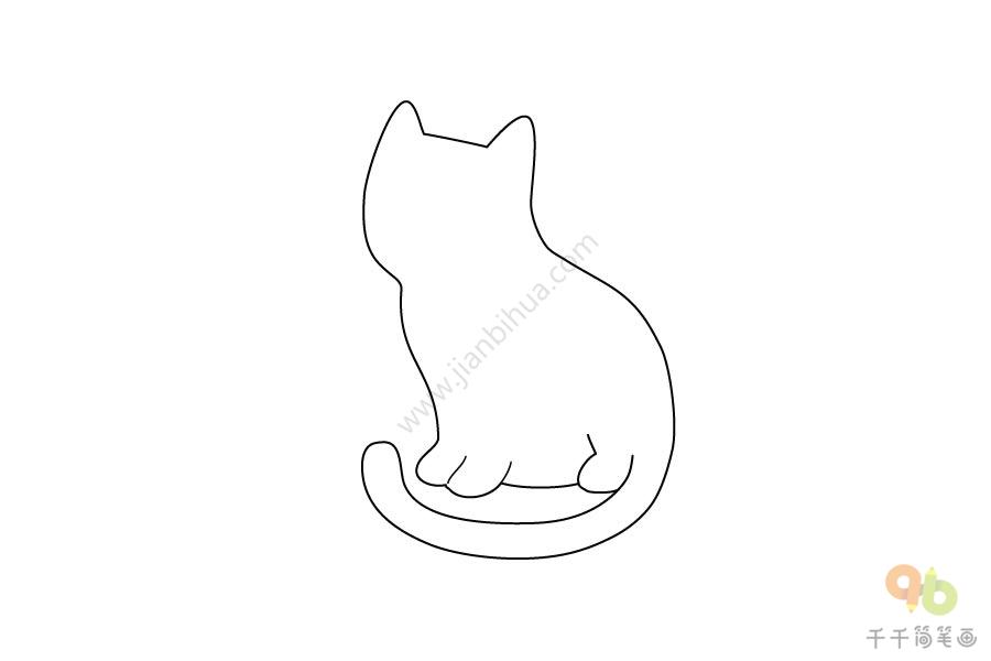 猫尾巴画法图片