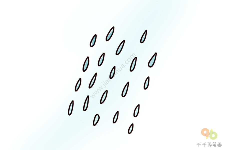 雨滴的画法水滴图片