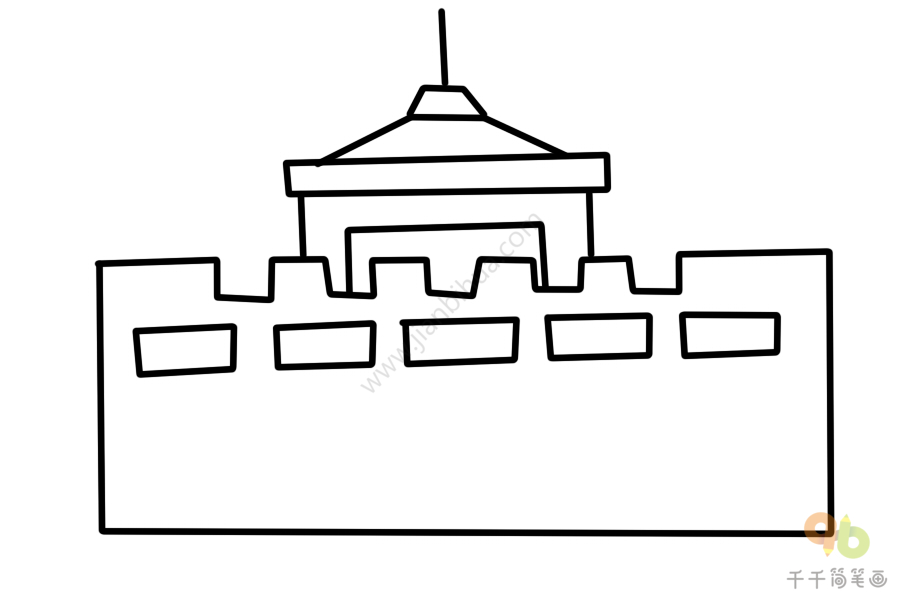 山神庙简笔画图片