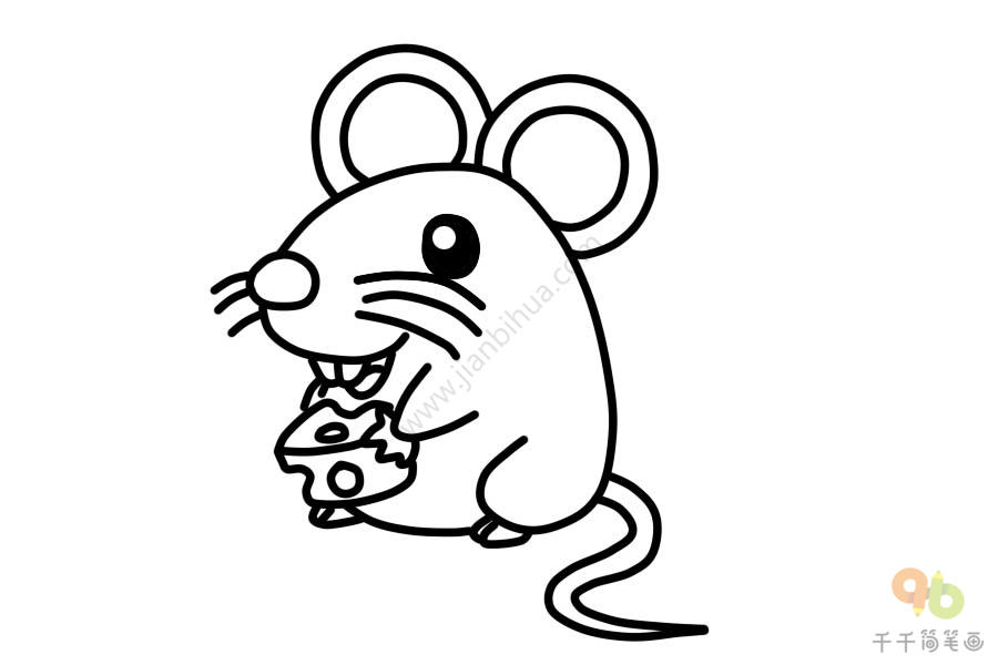 图书馆老鼠绘本简笔画图片