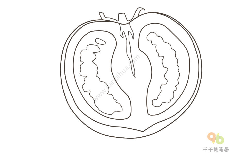 西紅柿簡筆畫