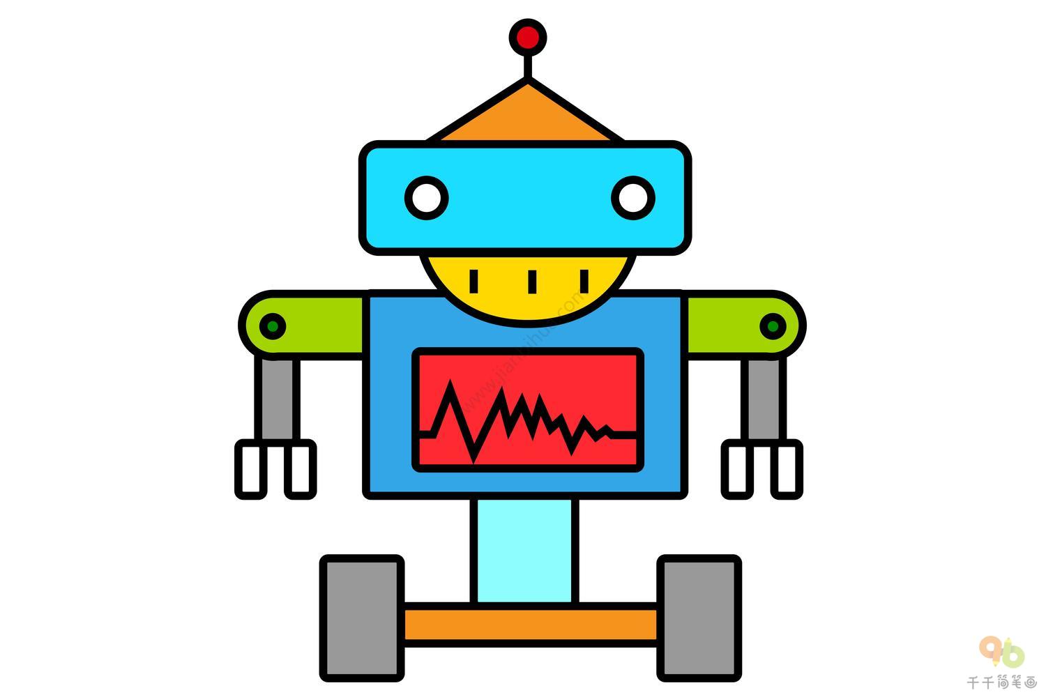 可爱小机器人集合-在矢量-设置 1图库矢量图作者：© woodhouse 10144059