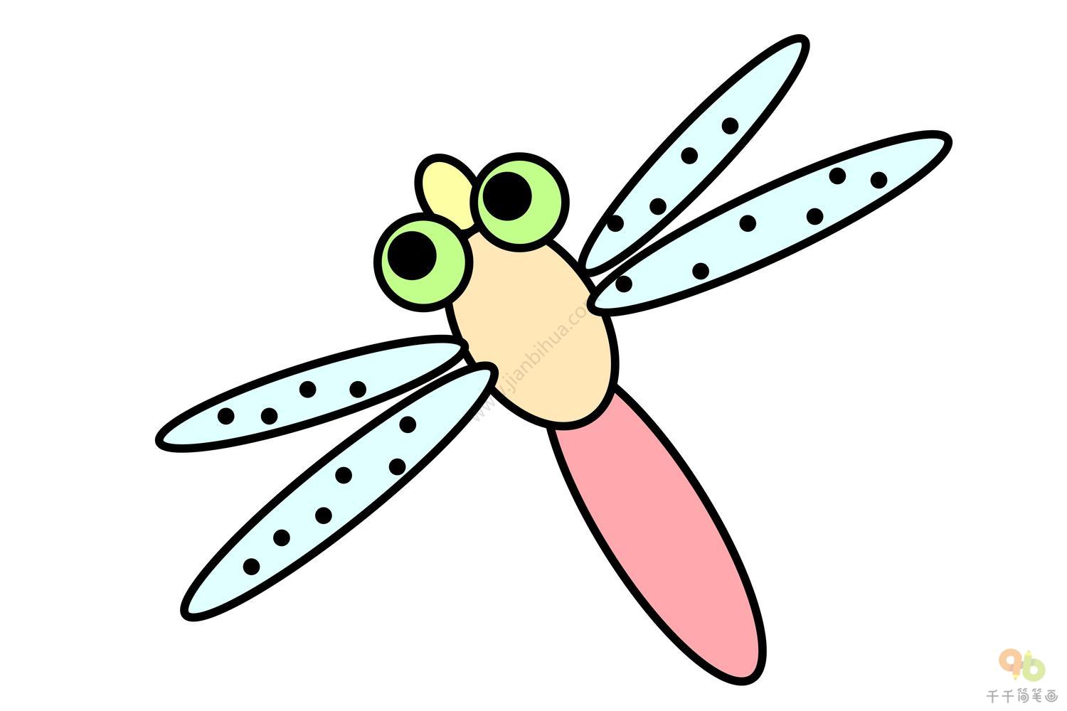 蜻蜓简笔画的画法及图片素材 - 学院 - 摸鱼网 - Σ(っ °Д °;)っ 让世界更萌~ mooyuu.com