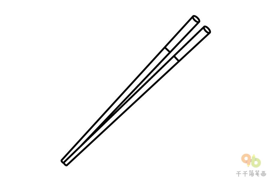 筷子简笔画可爱卡通图片