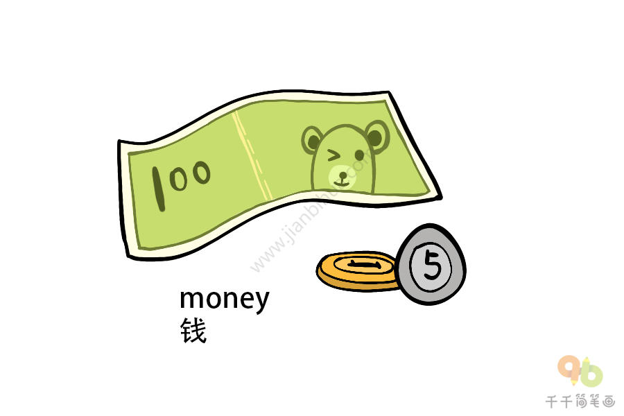 money简笔图片