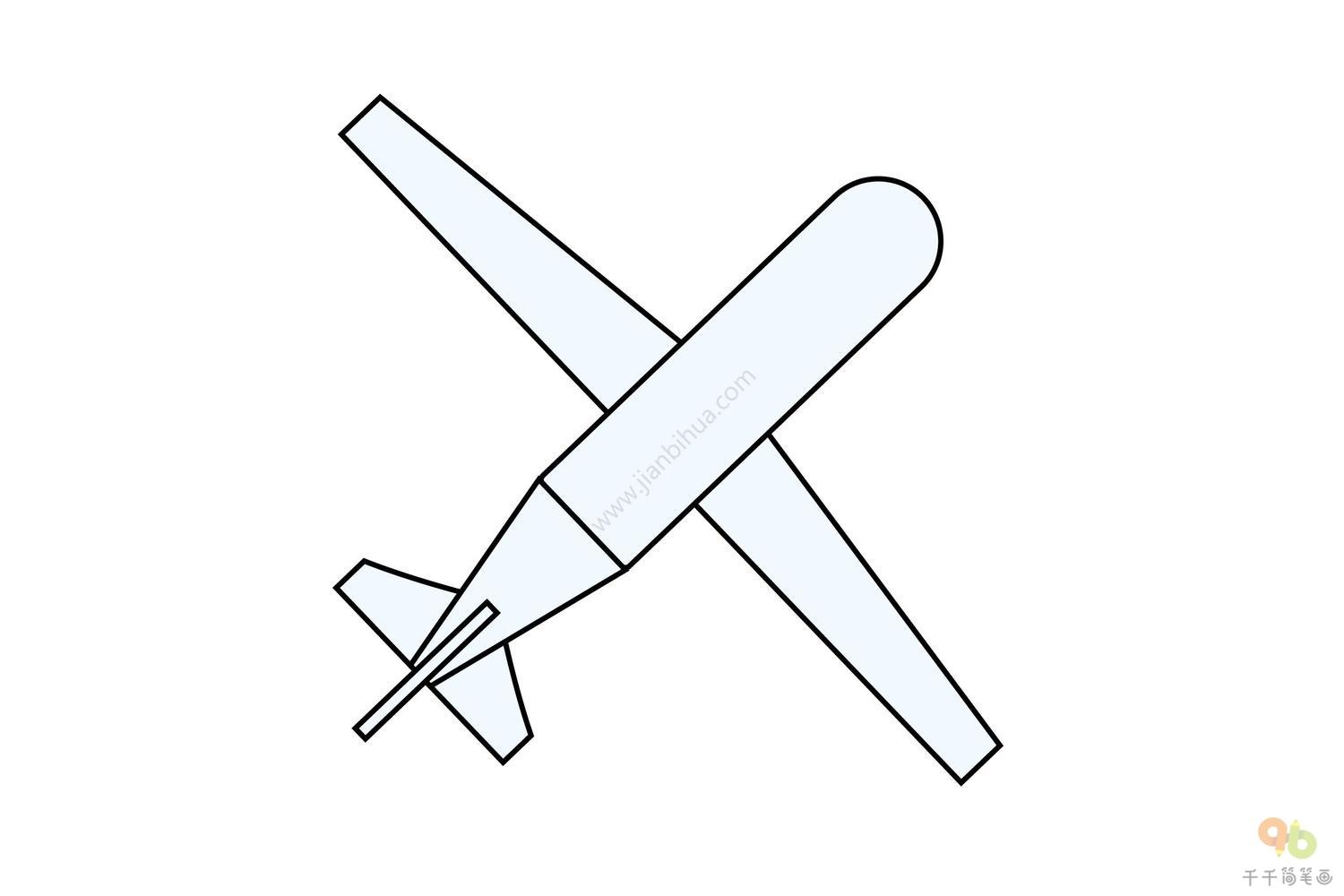 简约简笔画纸飞机图片素材免费下载 - 觅知网