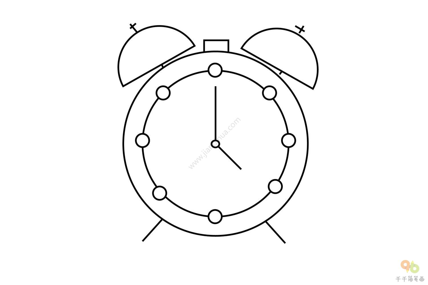 动物钟表简笔画 动物钟表简笔画小熊图案 | 第 2 页