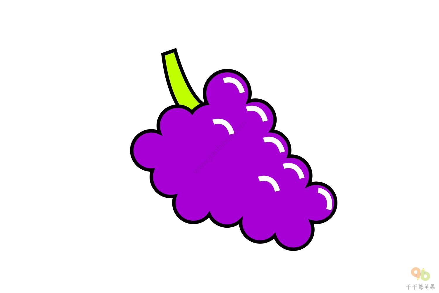 紫色物体简笔画图片