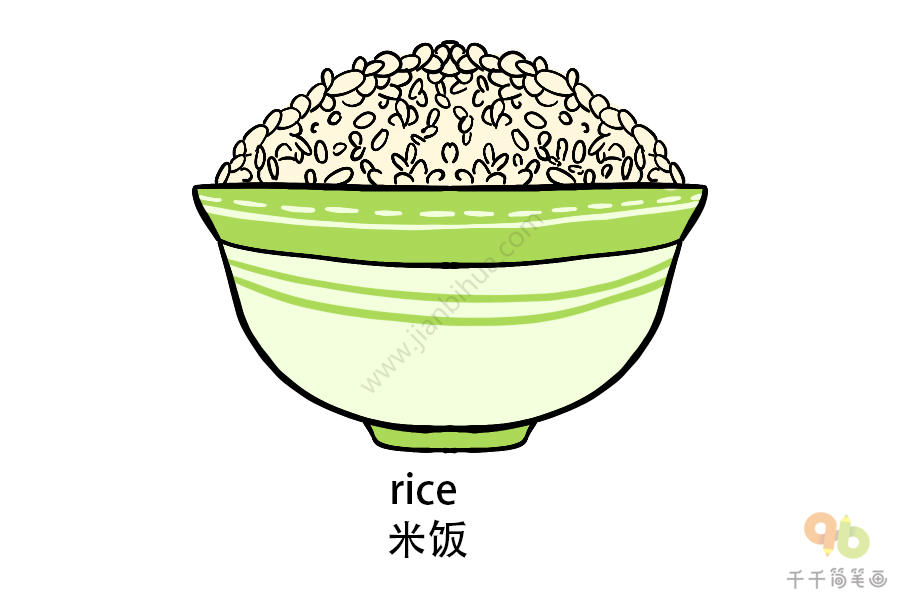 米饭英语怎么读图片