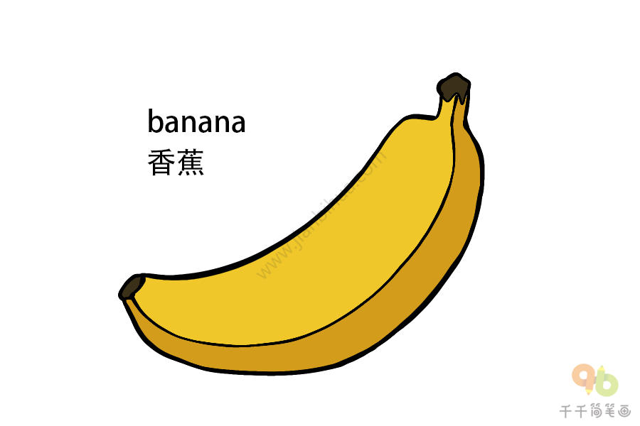 香蕉英文怎么写图片