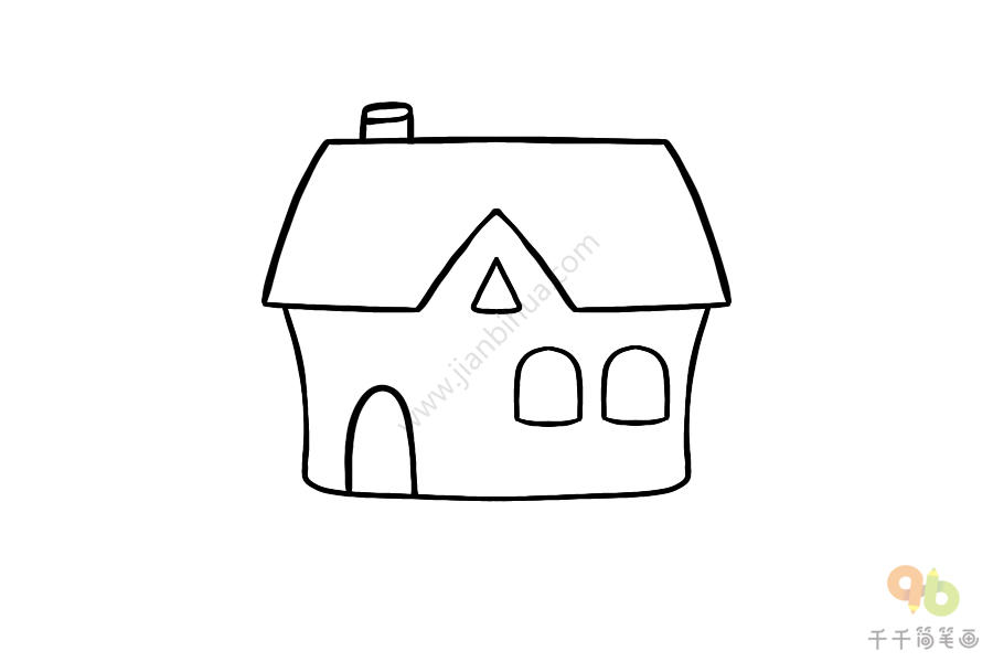 一分钟学会房子简笔画图片大全