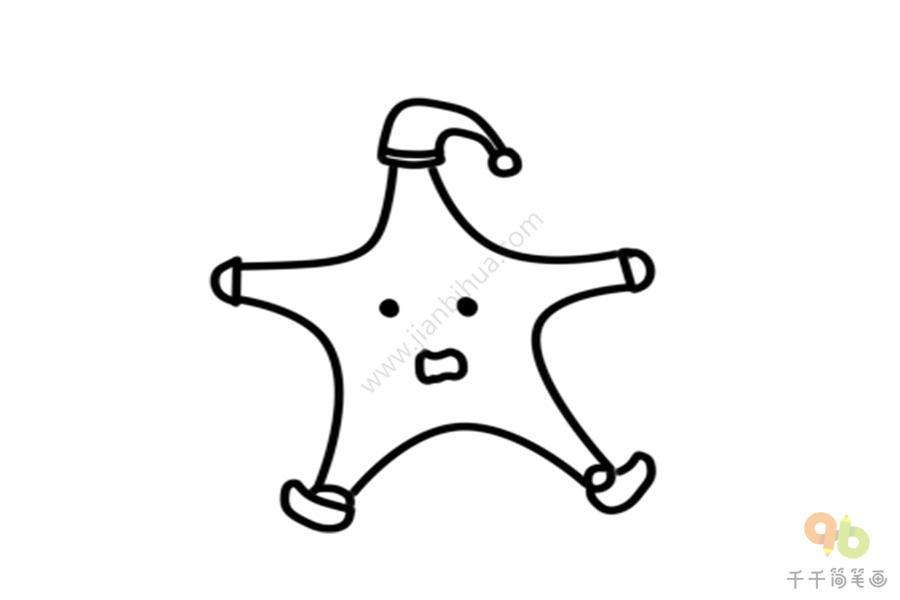 做运动的小星星简笔画