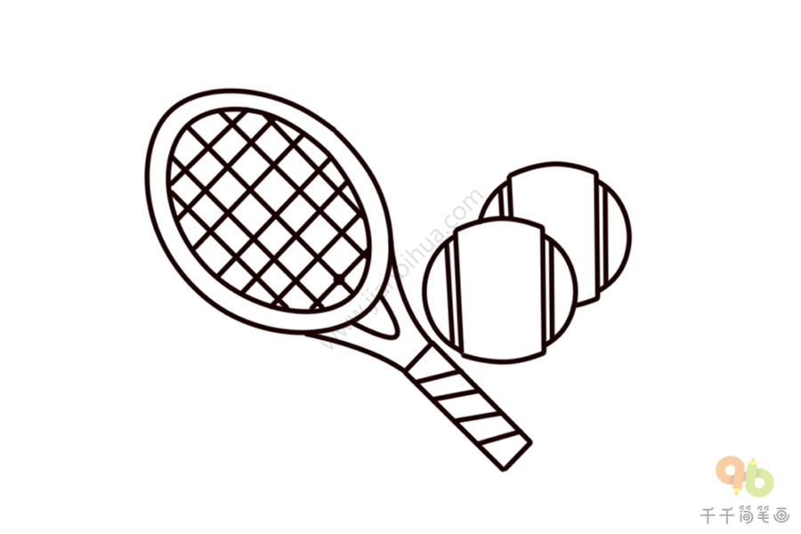网球平面图画图片