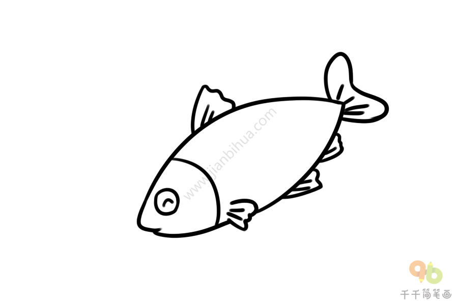 草鱼画法图片