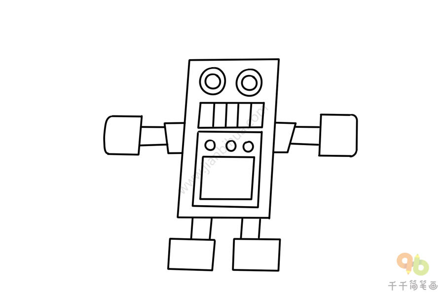 輕鬆學機器人玩具簡筆畫大全
