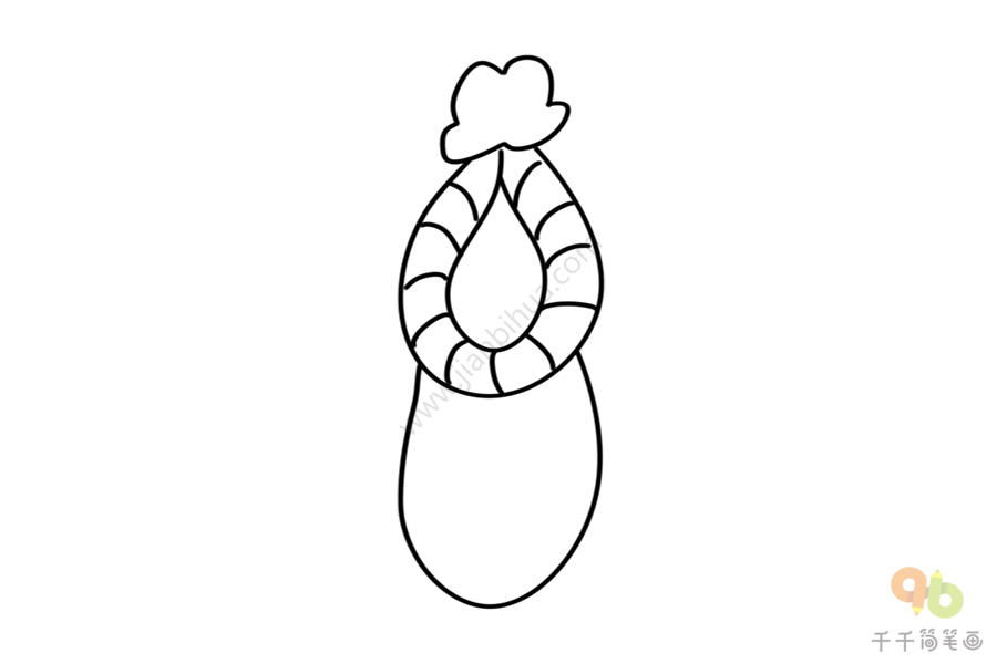 猪笼草儿童画简单图片