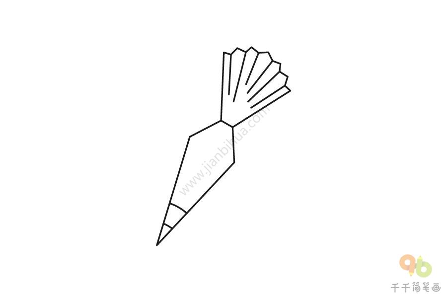 轻松学裱花袋简笔画步骤图