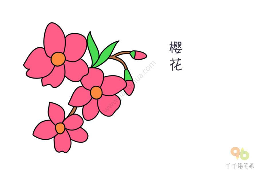 轻松学 漂亮的花朵简笔画大全集