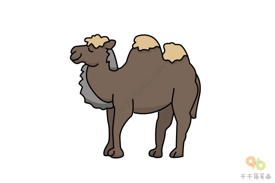 骆驼简笔画卡通图图片