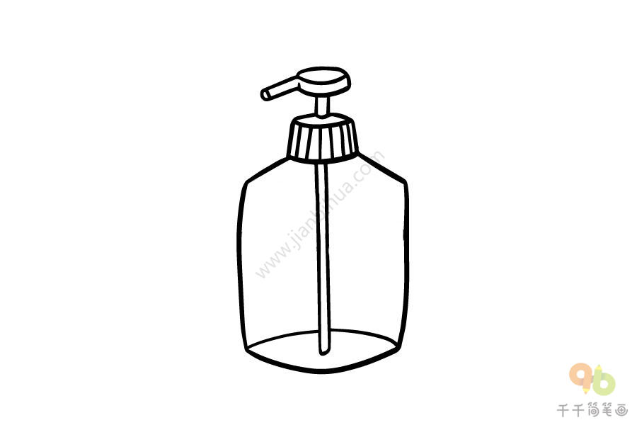 化学洗瓶简笔画图片