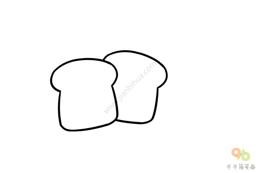 奶棒面包简笔画图片