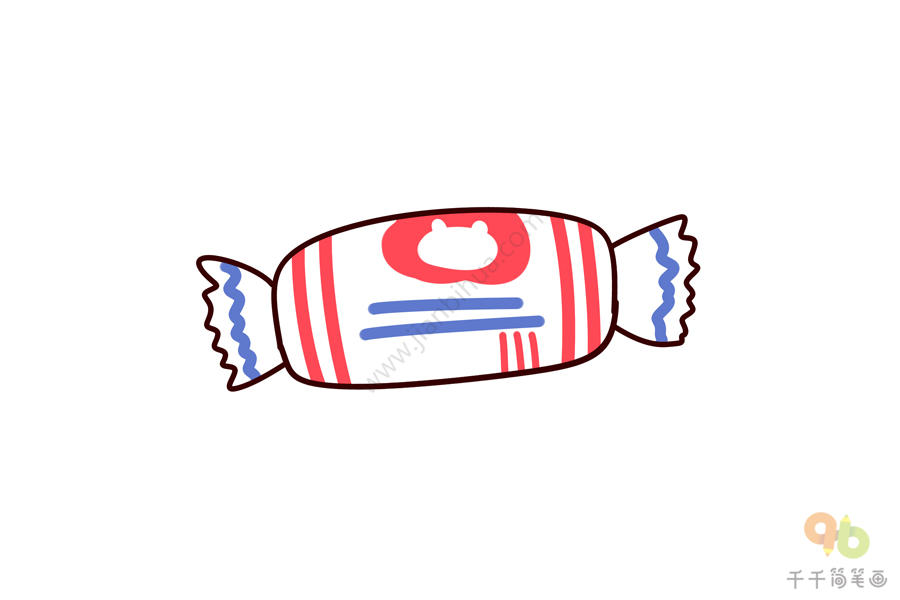 美食图鉴小朋友最爱的糖果简笔画