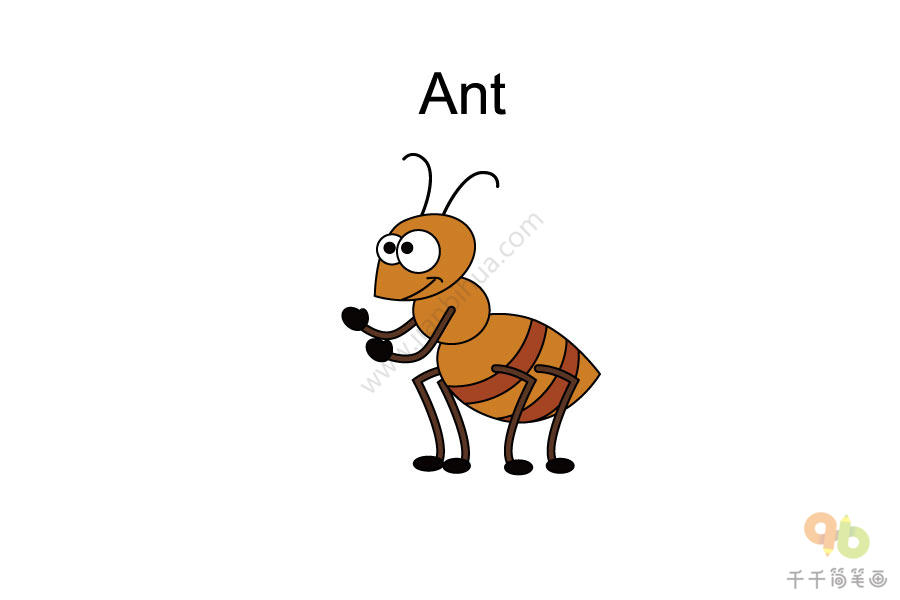小蚂蚁简笔画头饰图片图片
