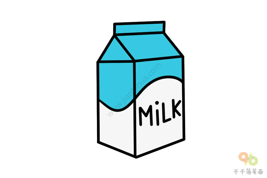 牛奶制品简笔画图片
