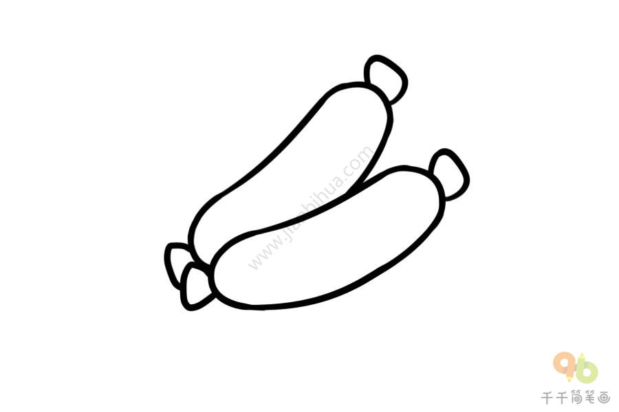 火腿肠的画法图片