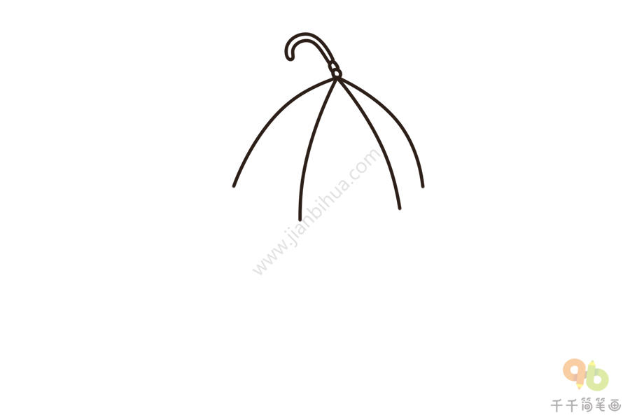 爆盆的植物佛珠简笔画