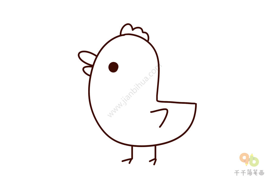 禽类动物简笔画图片