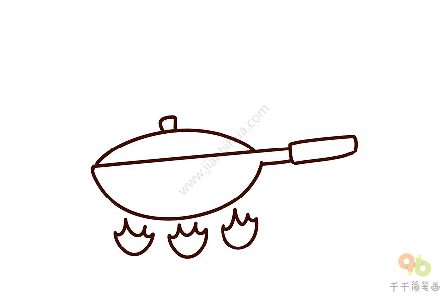 锅碗瓢盆简笔画图片